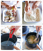 Frittiertes Hähnchen zubereiten