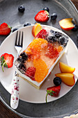 Fruit jelly cake