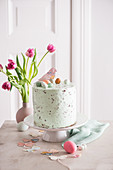 An Easter stracciatella cake