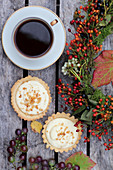 Autumnal cheesecake tartlets