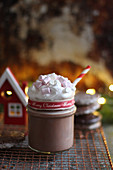 Cocoa with marshmallows for Christmas