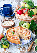 Apple almond pie