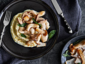 Porcini mushrooms in sage butter