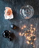 Decorative materials for an original Christmas table setting