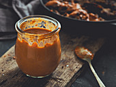 A jar of Metaxa sauce