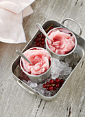 Eisgekühlte Strawberry-Slushes