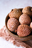 Lychees in the bowl