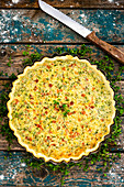 Chickweed quiche