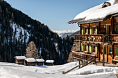 Das Walserdorf Monstein, Monstein, Graubünden, Schweiz