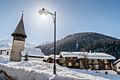 Switzerland, Grisons, Monstein: The Walser-village Monstein