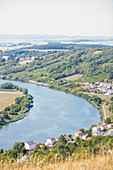 Tri-border area near Perl, Germany with a view of France and Luxembourg