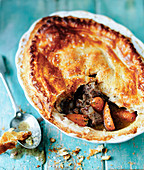 Beef and carrot pie for two