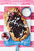 Gingerbread and cherry galette