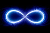 Infinity sign, fractal illustration