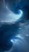 Spiral nebula, abstract illustration