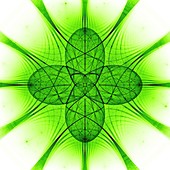 Quantum harmony, abstract fractal illustration
