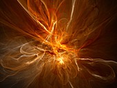 Plasma flame, abstract illustration