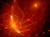 Plasma in space, abstract illustration