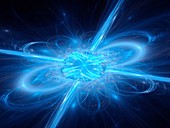 Neutron star explosion, abstract illustration
