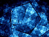 Nanocrystal, abstract illustration