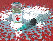 Covid-19 medicine, conceptual image