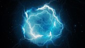 High energy lightning, abstract illustration