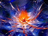 Flower, abstract fractal illustration