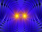 Gravitational wave, abstract illustration