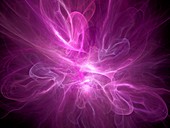 Plasma flame, abstract fractal illustration