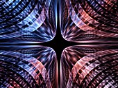 Star, abstract fractal illustration