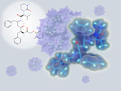 Lopinavir drug, molecular models
