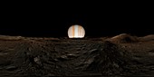 VR view of Amalthea from Jupiter