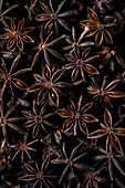 Macro photography of star anise, spice, seeds, anyz,