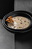 Mushroom soup with porcinni mushrooms and thyme