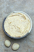Jack fruit seed hummus with two raw seeds