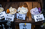 Japanese ice cream pots
