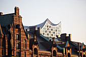 A view of the Elbphilharmonie, Hamburg, Germany
