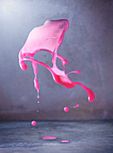 A splash of pink juice