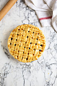 Fruit lattice pie