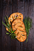 Fougasse with herbs