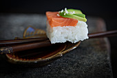 Sushi with salmon and avocado (Japan)