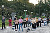 Early morning Tai Chi classes in Hue, Vietman
