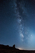 Milky Way over Monument Valley, Arizona, USA