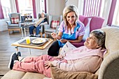 Assisted eating in care home