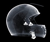 Motorcycle helmet, X-ray