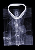 Folded shirt, X-ray