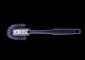 Lavatory brush with bristles and handle, X-ray