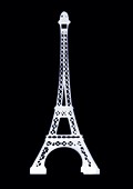 Model of the Eiffel tower, X-ray