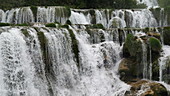 Skradin's waterfall cascading, Croatia