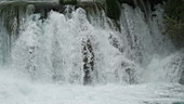 Skradin's waterfall cascading, Croatia